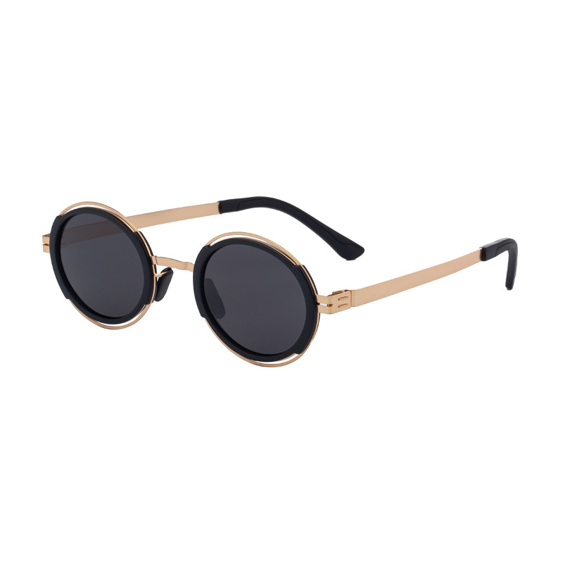 EUROPEAN FASHION ROUND FRAME POLARIZED SUNGLASS 8326G